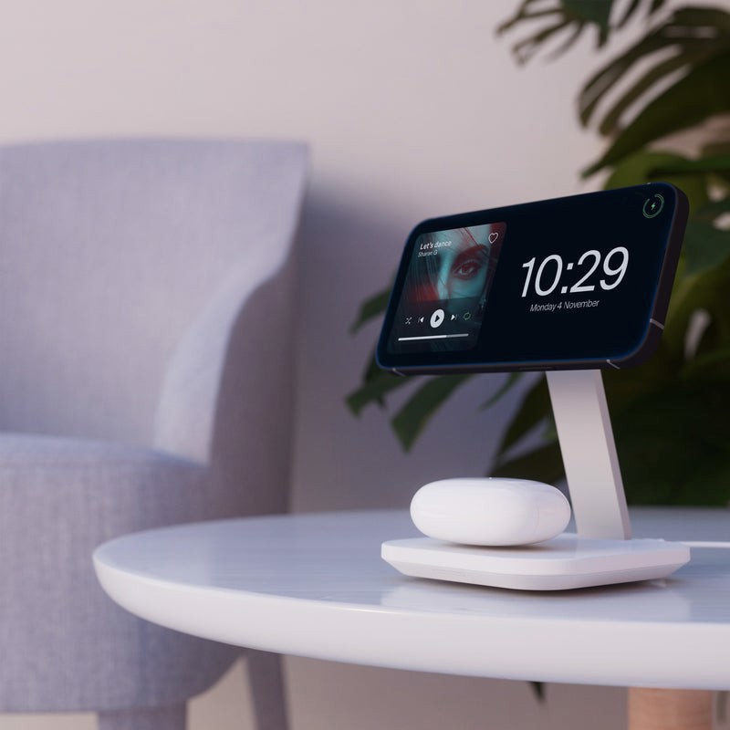 PURO PUFCCSQIMAG4WHI Caricabatterie per dispositivi mobili Cuffie, Smartphone Bianco USB Carica wireless Interno