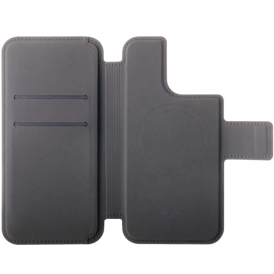 PURO PUIP61PMAGFOLIOBLK custodia per cellulare 15,5 cm (6.1") Custodia a borsellino Nero