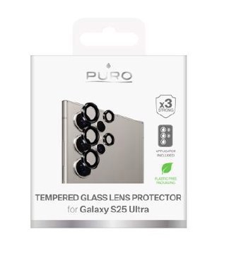 PURO PUSDGLS25UTR protezione per lo schermo e il retro dei telefoni cellulari Protezione per obiettivo della fotocamera Samsung 5 pz