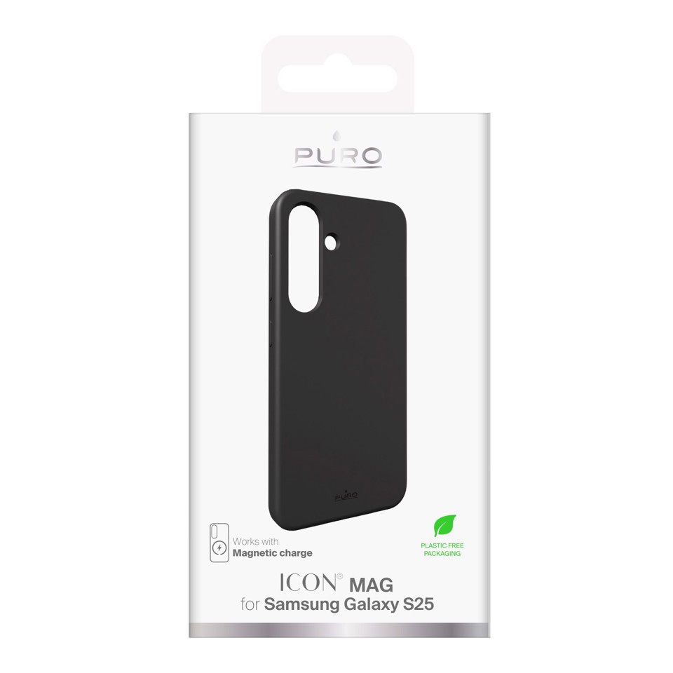 PURO PUSGS25ICONMAGBLK custodia per cellulare 15,8 cm (6.2") Cover Nero