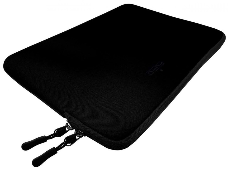 PURO SCUDOS16BLK borsa per notebook 40,6 cm (16") Custodia a tasca Nero