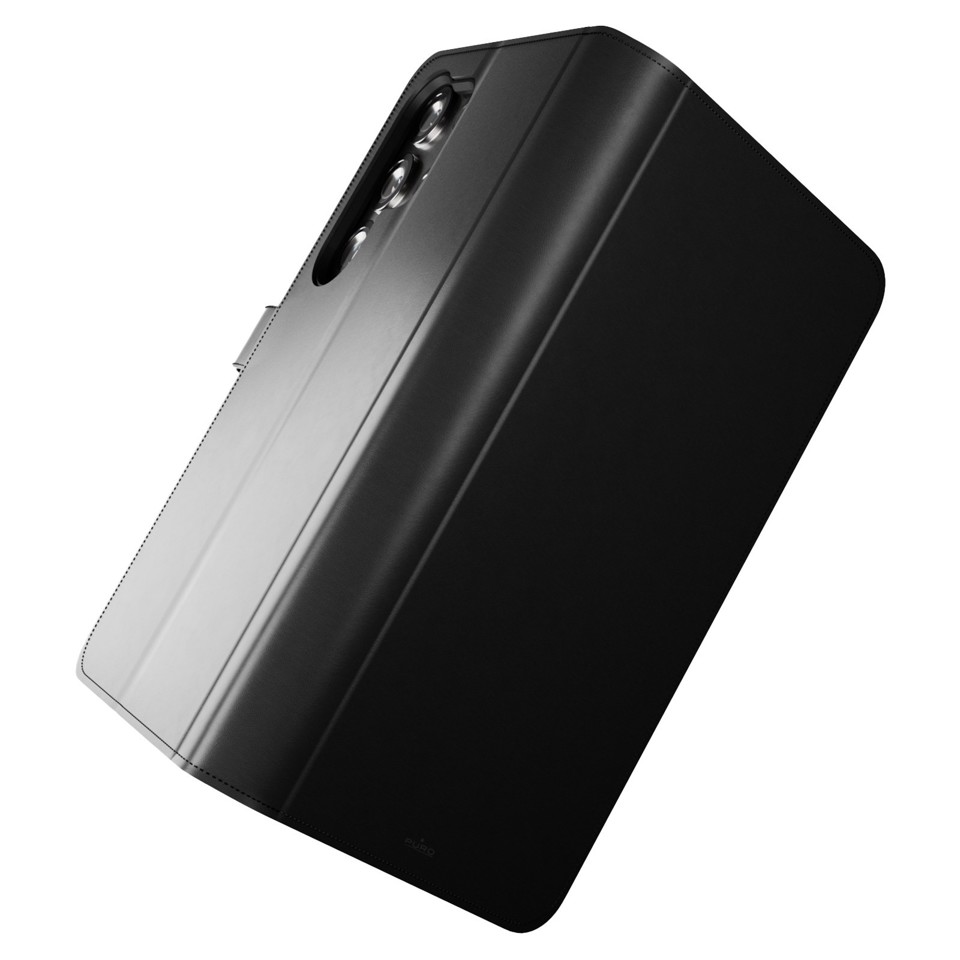 PURO Wallet Stand custodia per cellulare 17,5 cm (6.9") Custodia a borsellino Nero