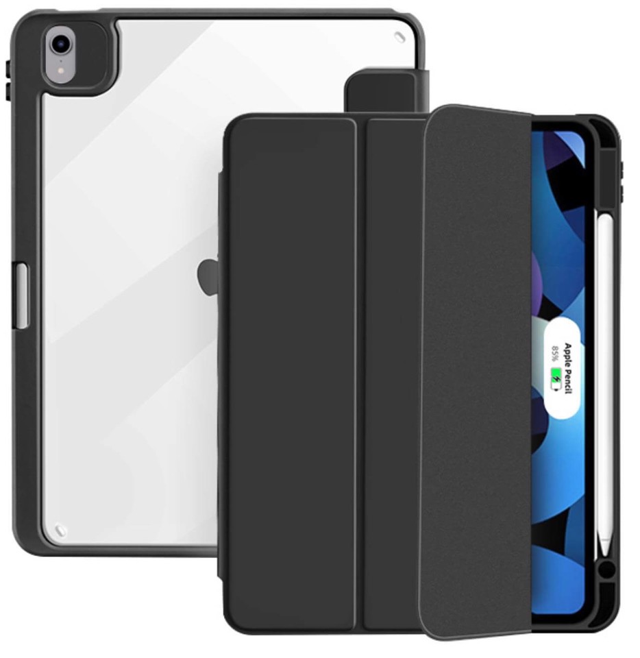 PURO Zeta Smart 27,7 cm (10.9") Custodia a libro Nero, Trasparente