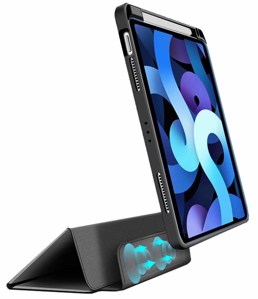 PURO Zeta Smart 27,7 cm (10.9") Custodia a libro Nero, Trasparente