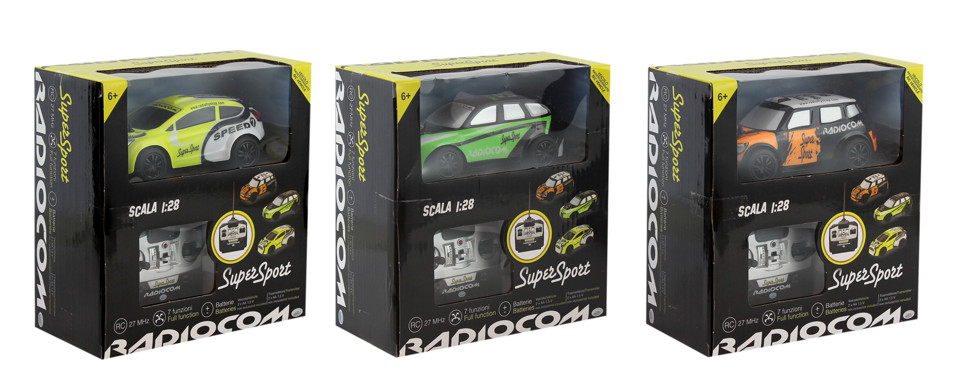 Radiofly RADIOCOM - SUPER SPORT Motore elettrico 1:28 Auto