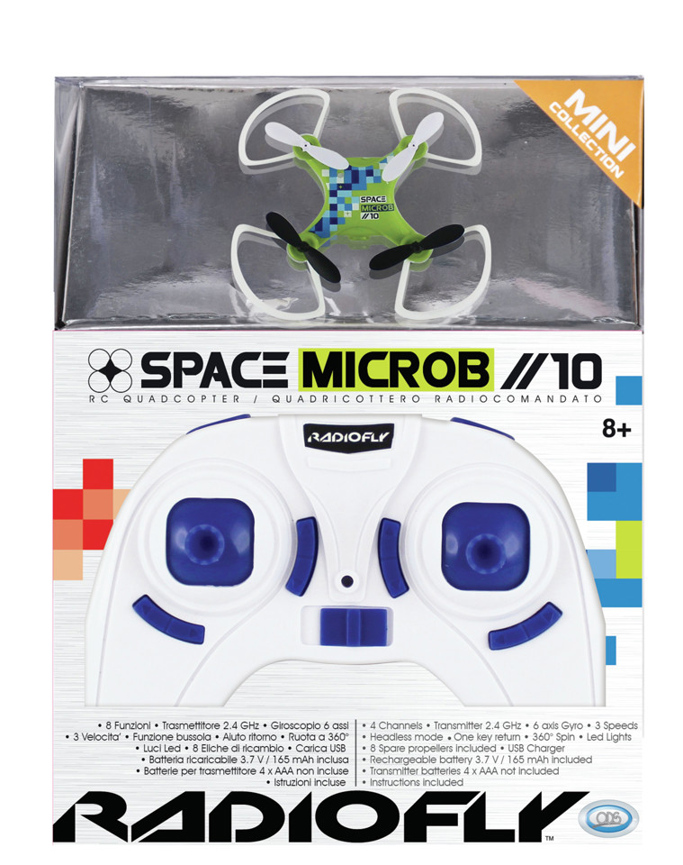 Radiofly SPACE MICROB // 10 elicottero radiocomandato (RC) Motore elettrico