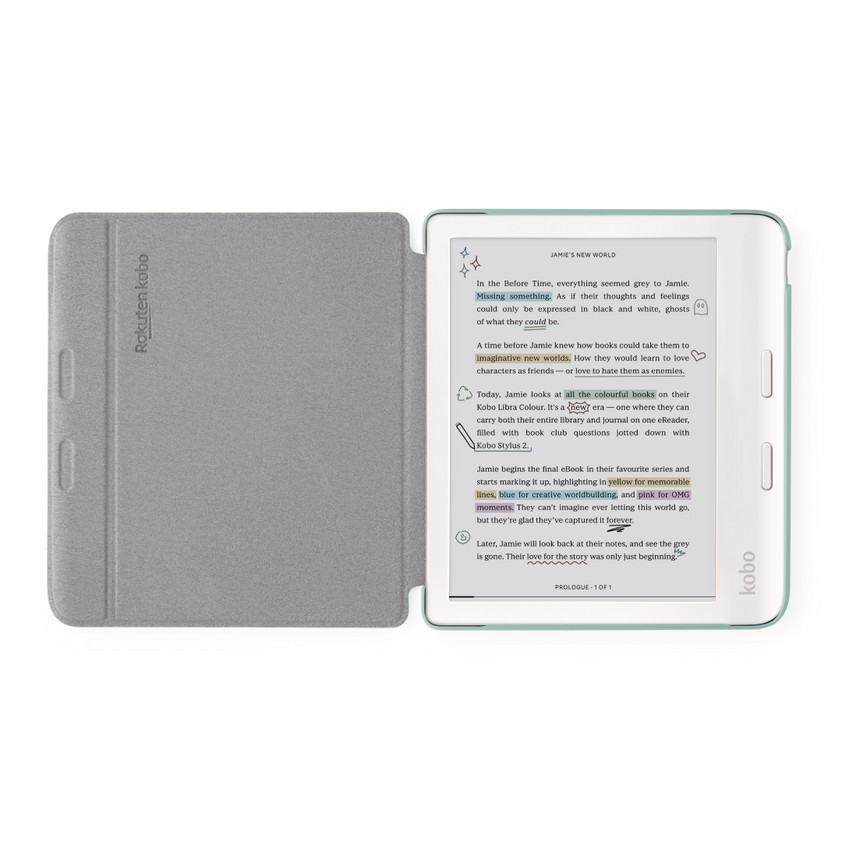 Basic SleepCover per e-book Kobo Libra Colour Verde