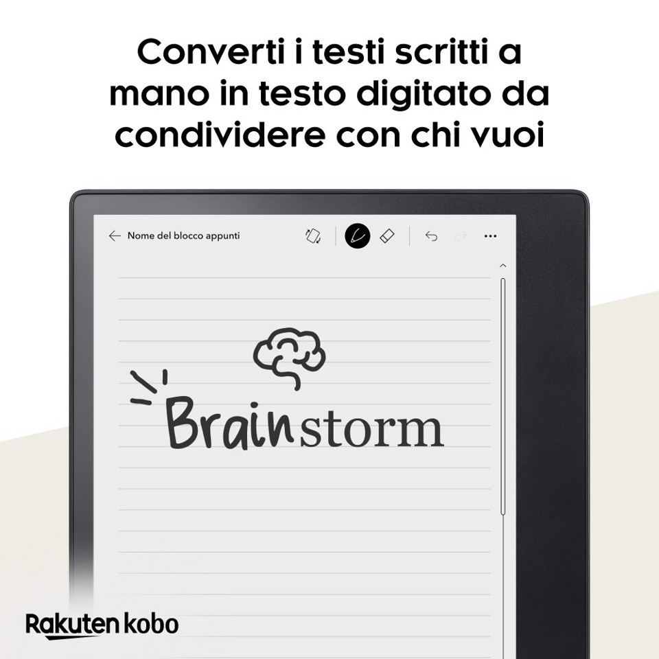 Rakuten Kobo Elipsa 2E lettore e-book Touch screen 32 GB Wi-Fi Nero