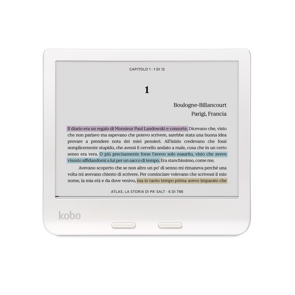 Rakuten Kobo Libra Colour lettore e-book Touch screen 32 GB Wi-Fi Bianco