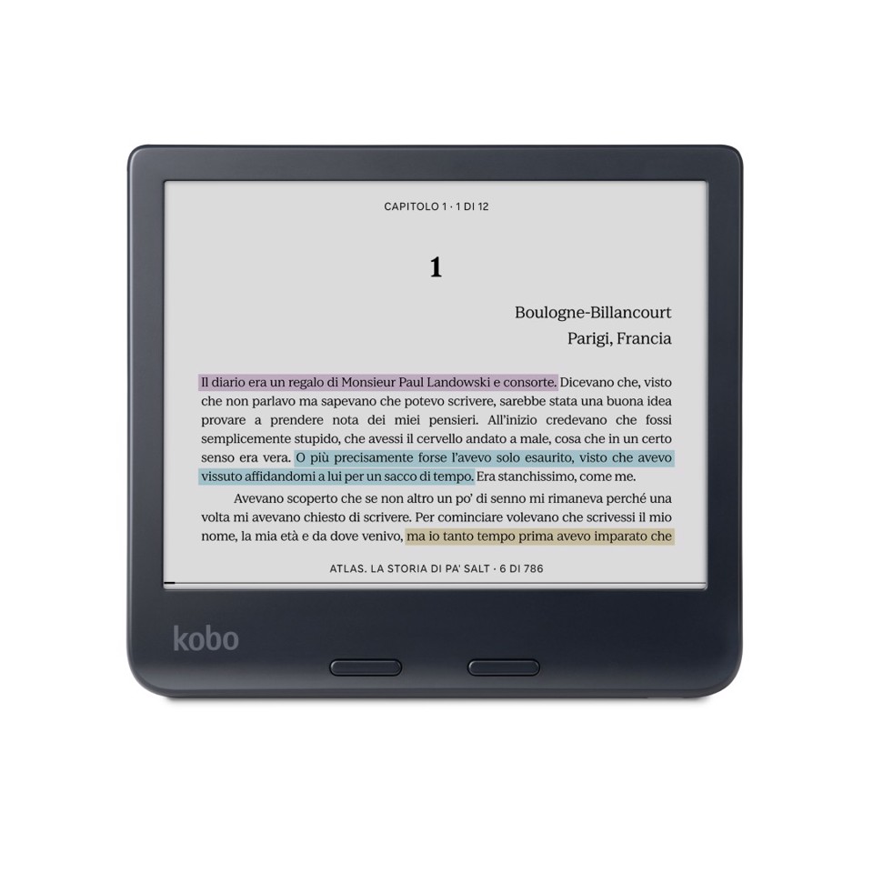 Libra Colour lettore e-book Touch screen 32 GB Wi-Fi Nero