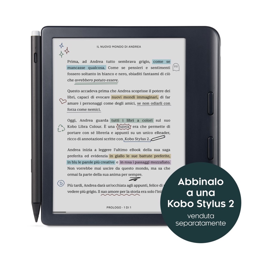 Libra Colour lettore e-book Touch screen 32 GB Wi-Fi Nero