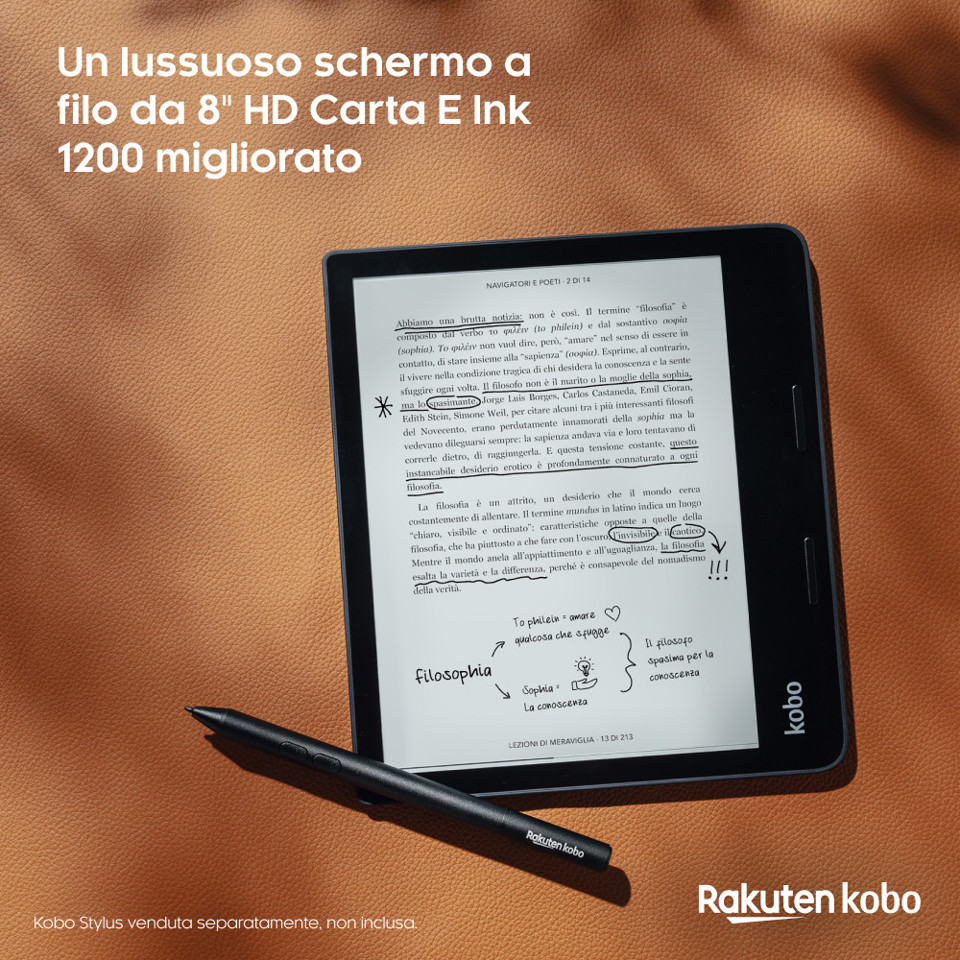 Rakuten Kobo Sage lettore e-book Touch screen 32 GB Wi-Fi