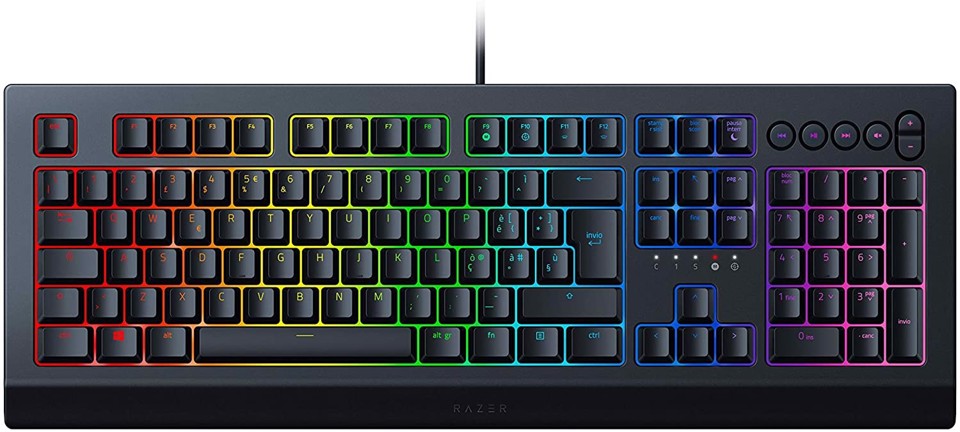 Razer Cynosa V2 tastiera USB QWERTY Inglese, Italiano Nero