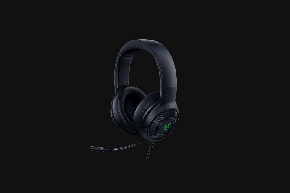 Razer Kraken V3 X Auricolare Cablato A Padiglione Giocare USB tipo A Nero