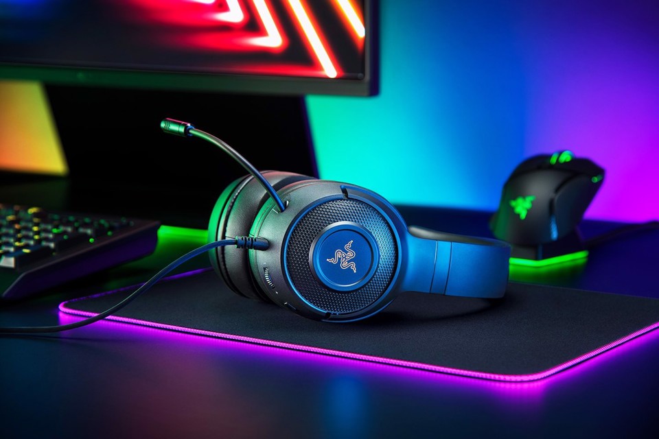 Razer Kraken V3 X Auricolare Cablato A Padiglione Giocare USB tipo A Nero
