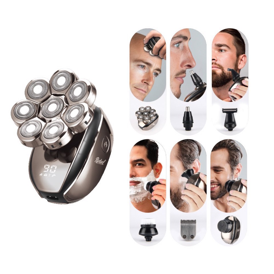Rebel Kit per la cura di barba e capelli 10 in 1 WET&DRY - by XD