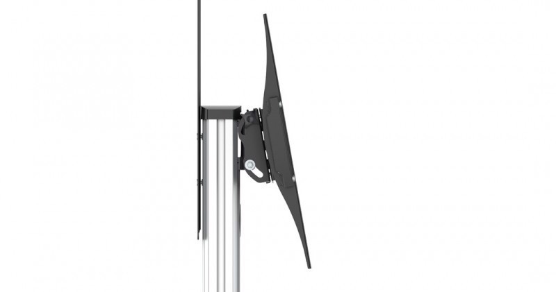 Reflecta 23210 Supporti a parete per TV 177,8 cm (70") Pavimento Alluminio, Nero