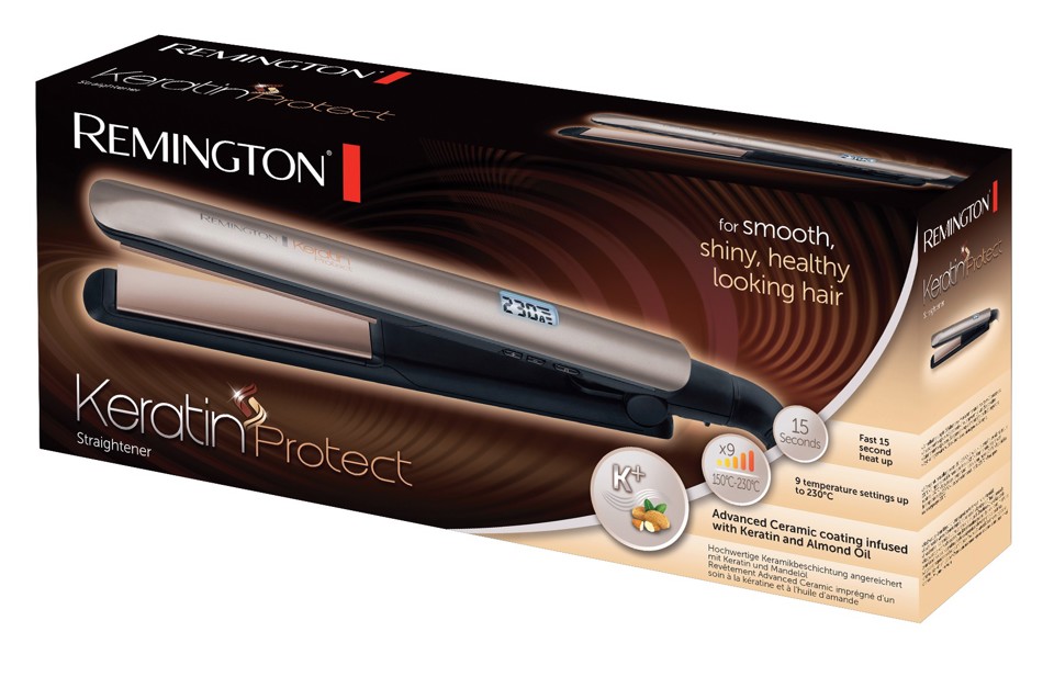 Remington S8540 messa in piega Piastra per capelli Vapore Nero, Bronzo 1,8 m