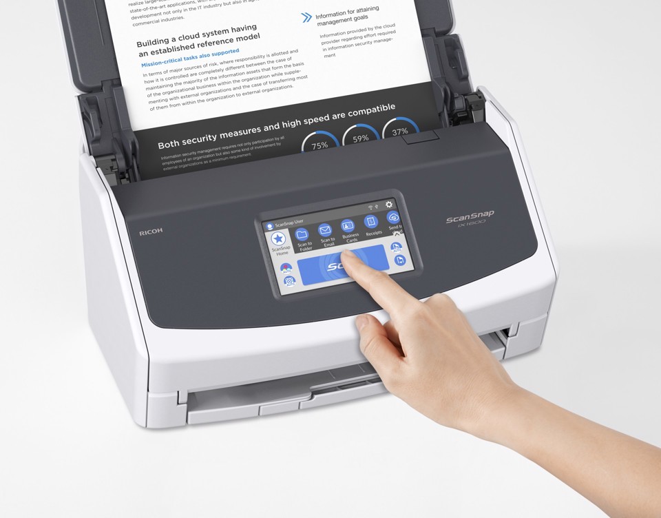 Ricoh ScanSnap iX1600 ADF + scanner ad alimentazione manuale 600 x 600 DPI A4 Bianco