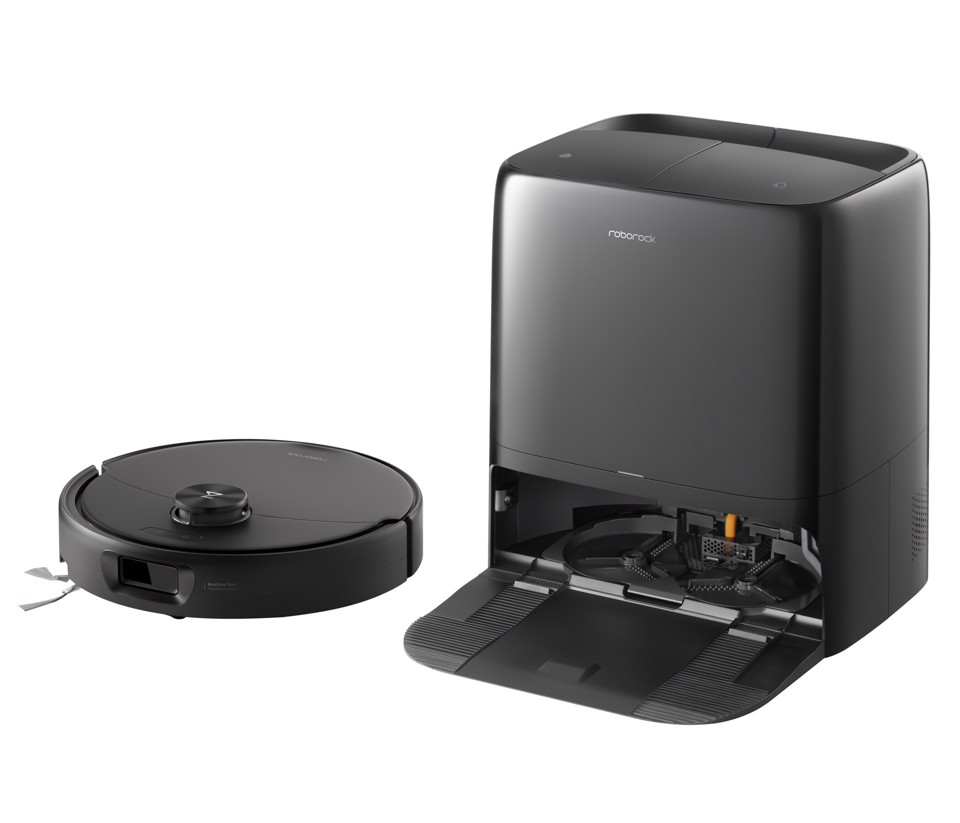 Roborock Qrevo 2 ProX Robot Aspirapolvere Lavapavimenti, Aspirazione HyperForce® 25.000 Pa, Stazione Multifunzione con Lavaggio Panni a 75°C e Asciugatura ad Aria Calda a 45°C, Sistema Anti-Groviglio DuoDivide™, Sgancio Automatico dei Panni, Spazzola Laterale Reversibile, Controllo tramite App