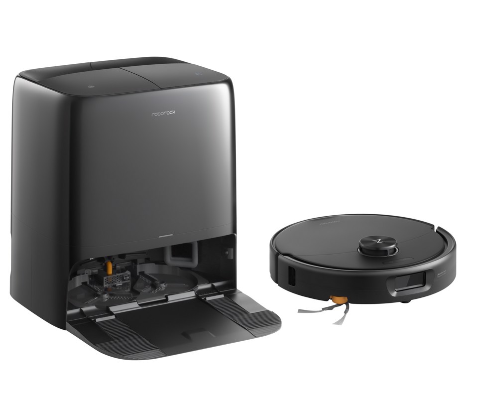 Roborock Qrevo 2 ProX Robot Aspirapolvere Lavapavimenti, Aspirazione HyperForce® 25.000 Pa, Stazione Multifunzione con Lavaggio Panni a 75°C e Asciugatura ad Aria Calda a 45°C, Sistema Anti-Groviglio DuoDivide™, Sgancio Automatico dei Panni, Spazzola Laterale Reversibile, Controllo tramite App