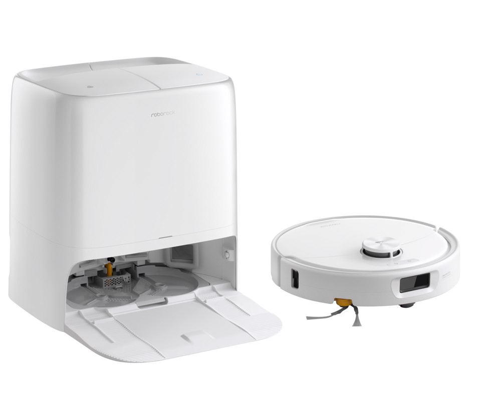 Roborock Qrevo 2 ProX Robot Aspirapolvere Lavapavimenti, Aspirazione HyperForce® 25.000 Pa, Stazione Multifunzione con Lavaggio Panni a 75°C e Asciugatura ad Aria Calda a 45°C, Sistema Anti-Groviglio DuoDivide™, Sgancio Automatico dei Panni, Spazzola Laterale Reversibile, Controllo tramite App