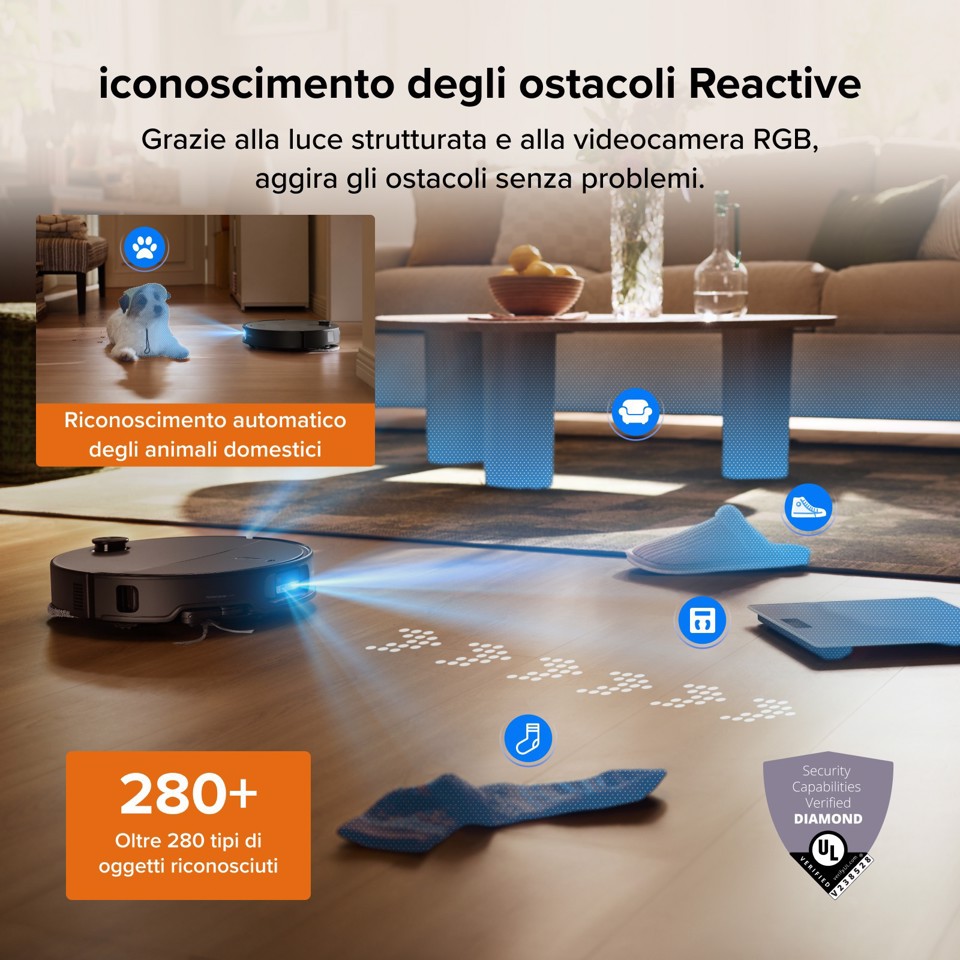 Roborock Qrevo Edge 2X Robot Aspirapolvere Lavapavimenti, Aspirazione HyperForce® 25.000 Pa, Stazione Multifunzione con Lavaggio Panni a 80°C e Asciugatura ad Aria Calda a 55°C, FlexiArm™, Sistema Anti-Groviglio DuoDivide™, Reactive AI