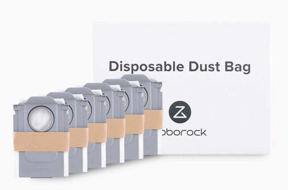 Roborock sacchetto per la polvere x6 pezzi per Saros Series, Qrevo Curv Series, Qrevo Edge Series, Qrevo Series e QR Series