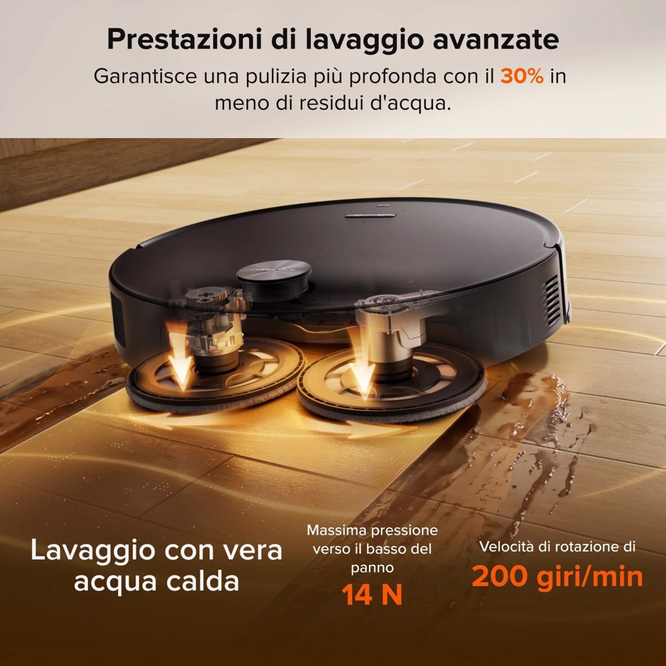 Roborock Saros 20 Neo Robot Aspirapolvere Lavapavimenti, Aspirazione 36.000 Pa, Stazione Multifunzione 10-in-1 con Lavaggio Panni a 100°C, Ultra-Sottile 7,95 cm, Telaio AdaptiLift 3.0, Sistema Anti-Groviglio 0%, Copertura Bordi FlexiArm™, SmartPlan 3.0