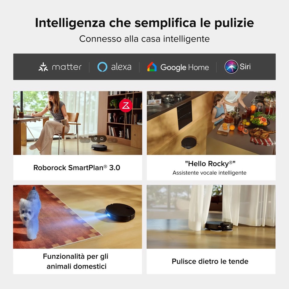 Roborock Saros 20 Neo Robot Aspirapolvere Lavapavimenti, Aspirazione 36.000 Pa, Stazione Multifunzione 10-in-1 con Lavaggio Panni a 100°C, Ultra-Sottile 7,95 cm, Telaio AdaptiLift 3.0, Sistema Anti-Groviglio 0%, Copertura Bordi FlexiArm™, SmartPlan 3.0