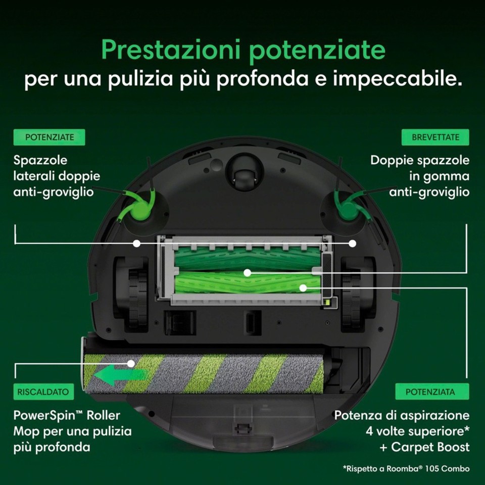 Roomba plus 776 Combo + AutoWash Dock Robot 2-in-1 lava e aspira