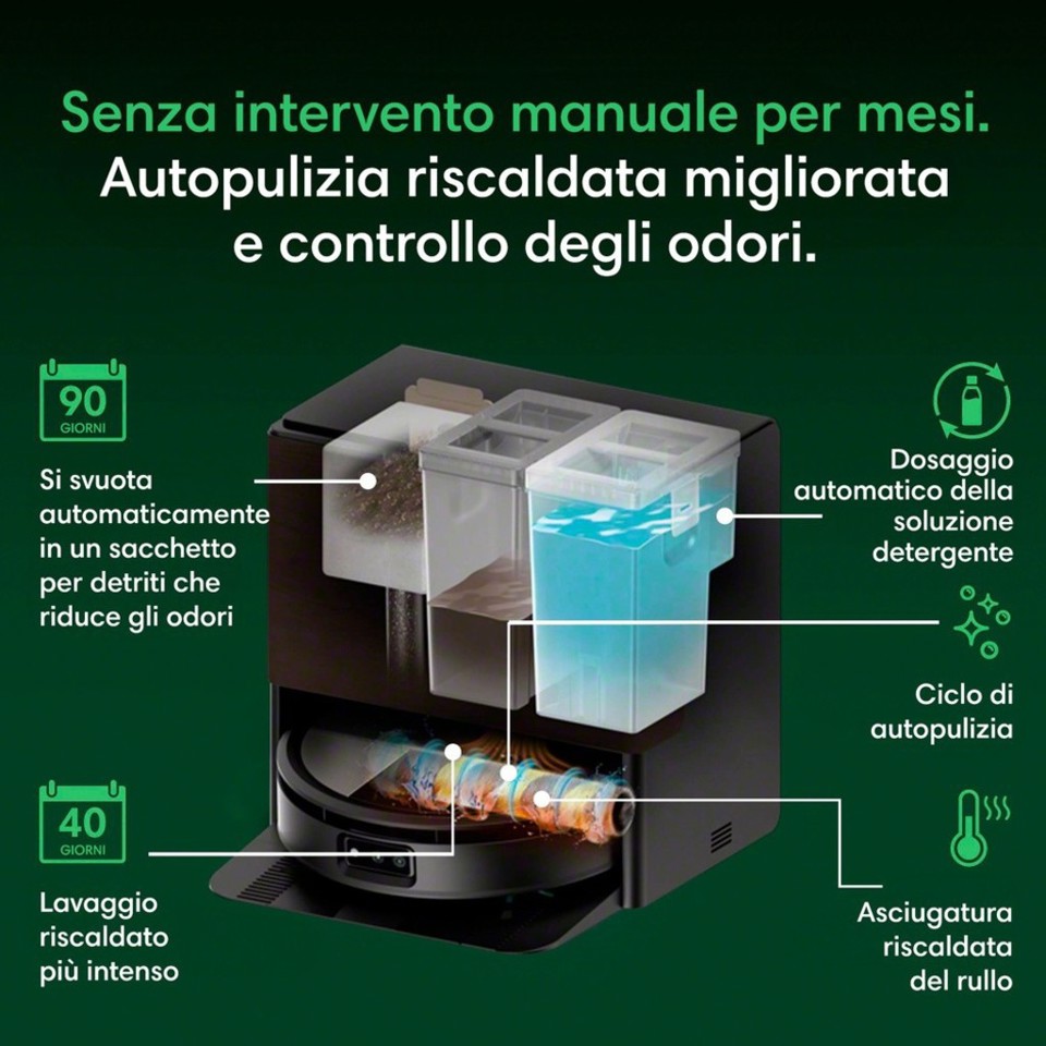 Roomba plus 776 Combo + AutoWash Dock Robot 2-in-1 lava e aspira