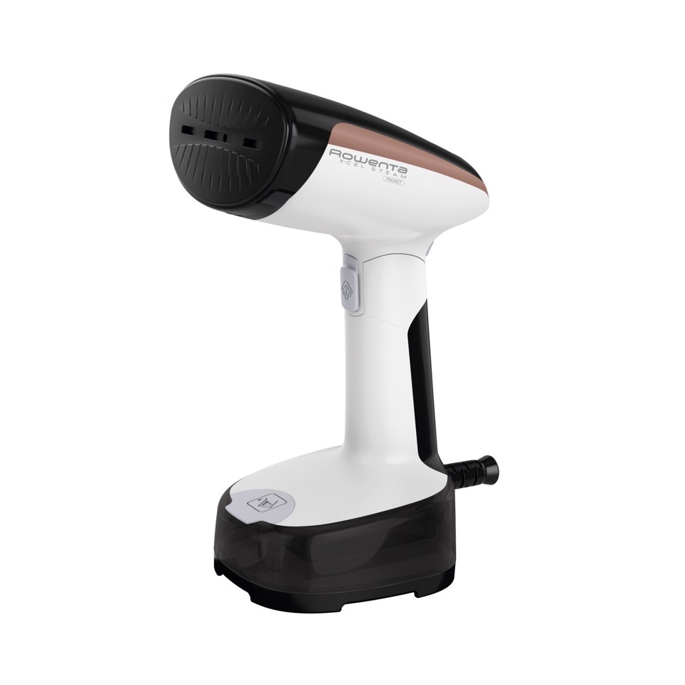 Rowenta Access Steam Pocket, Stiratore Verticale Portatile, Pieghevole, Black & White