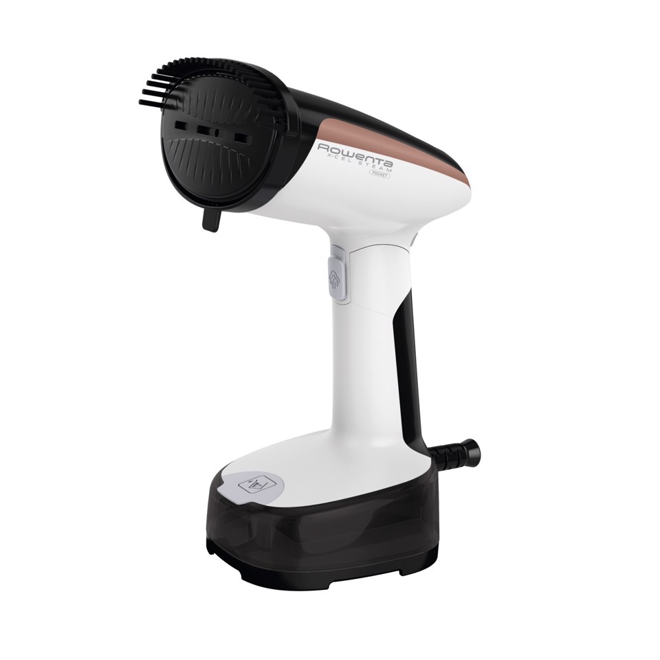 Rowenta Access Steam Pocket, Stiratore Verticale Portatile, Pieghevole, Black & White