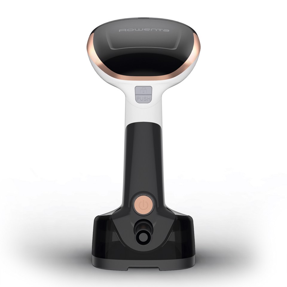 Rowenta Access Steam Pocket, Stiratore Verticale Portatile, Pieghevole, Black & White