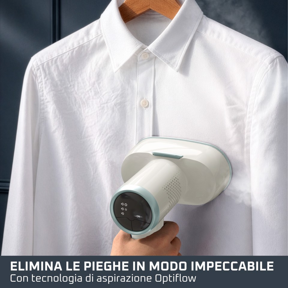 Rowenta AeroSteam S, Stiratore Verticale a Vapore, Elimina le Pieghe, Nuova Tecnologia di Aspirazione, DR9322
