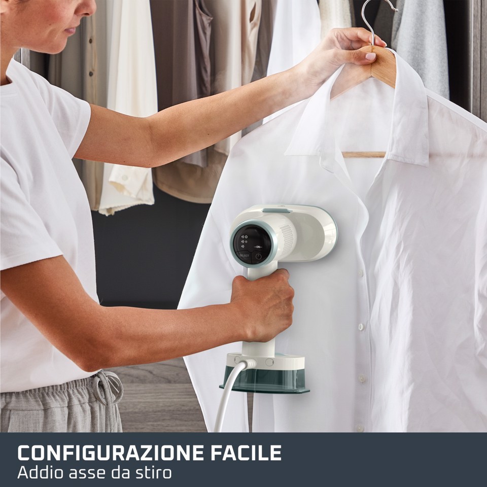 Rowenta AeroSteam S, Stiratore Verticale a Vapore, Elimina le Pieghe, Nuova Tecnologia di Aspirazione, DR9322