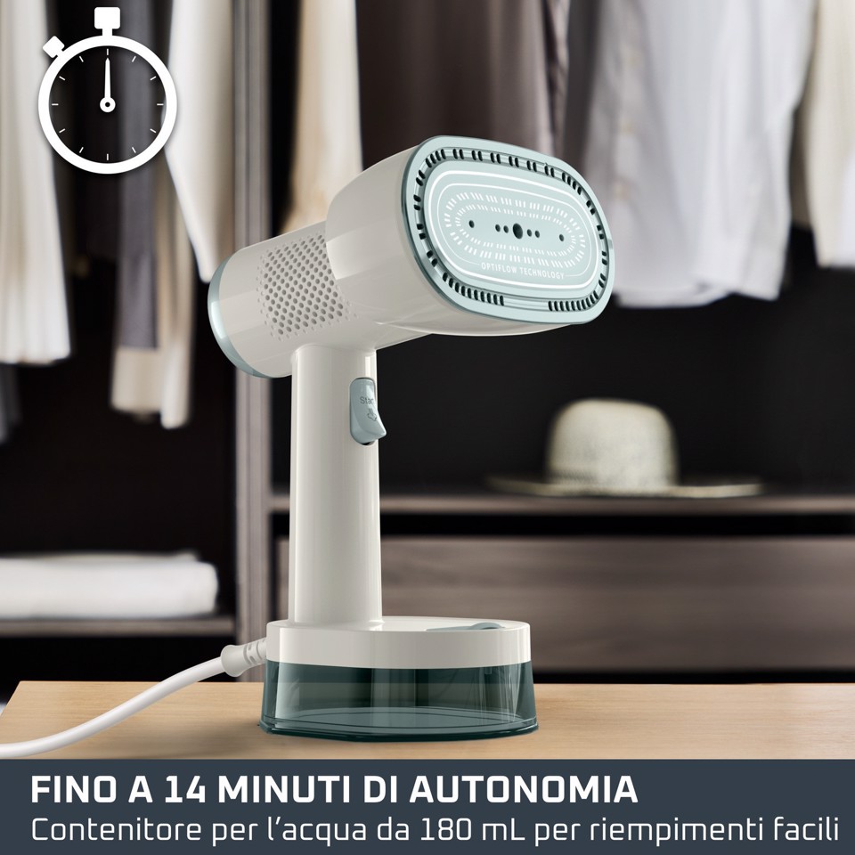 Rowenta AeroSteam S, Stiratore Verticale a Vapore, Elimina le Pieghe, Nuova Tecnologia di Aspirazione, DR9322