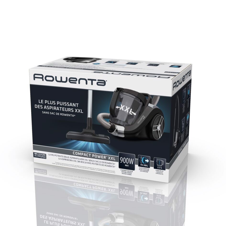 Rowenta Compact Power XXL RO4B75 2,5 L A cilindro Secco 900 W Senza sacchetto