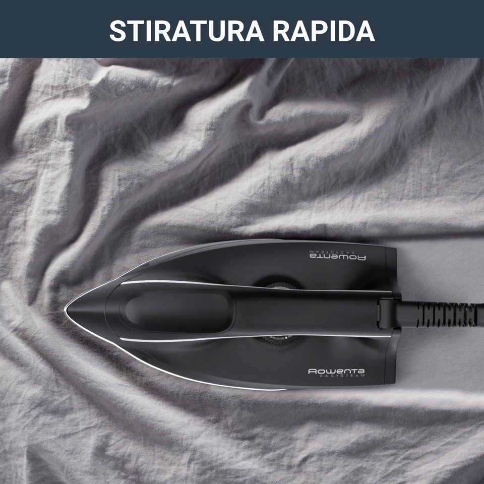 Rowenta Easy Steam VR5121 Stazione da stiro a vapore azionata da pompa 2400 W 1,4 L Acciaio inossidabile Nero, Blu