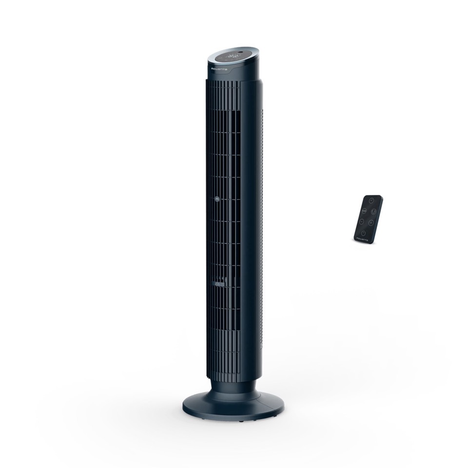 Rowenta Eole Silence Force , Ventilatore a Torre, Raffrescamento Intenso, Silenzioso, VU7050