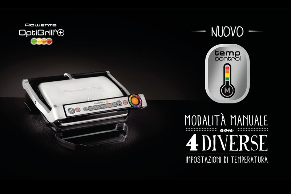Rowenta GR712D Optigrill+ Bistecchiera Intelligente con 6 Programmi di Cottura Automatici