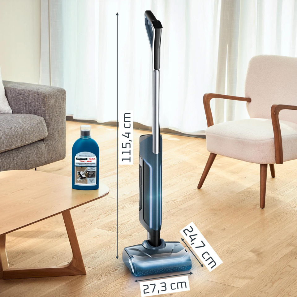 Rowenta GZ7136E0 scopa elettrica Aspirapolvere a bastone 2 in 1 Batteria Secco e bagnato Senza sacchetto 250 W Nero