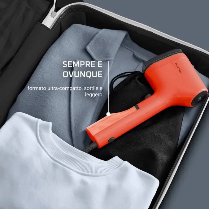 Rowenta Pure Pop DR2022 Vapore per indumenti portatile 0,07 L 1300 W Corallo