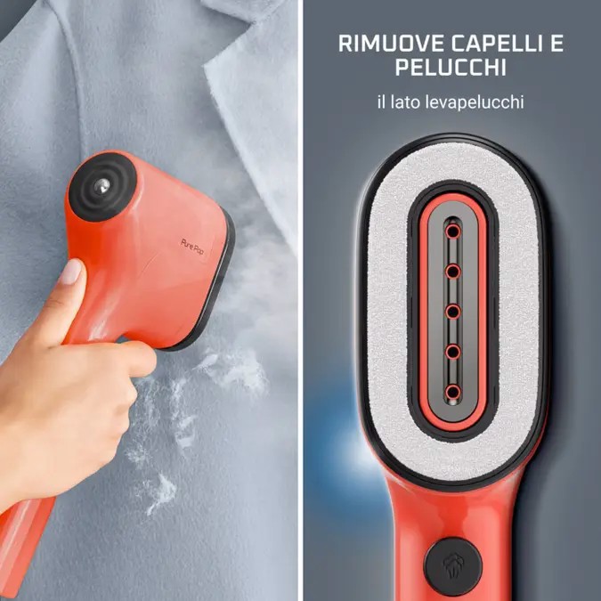 Rowenta Pure Pop DR2022 Vapore per indumenti portatile 0,07 L 1300 W Corallo