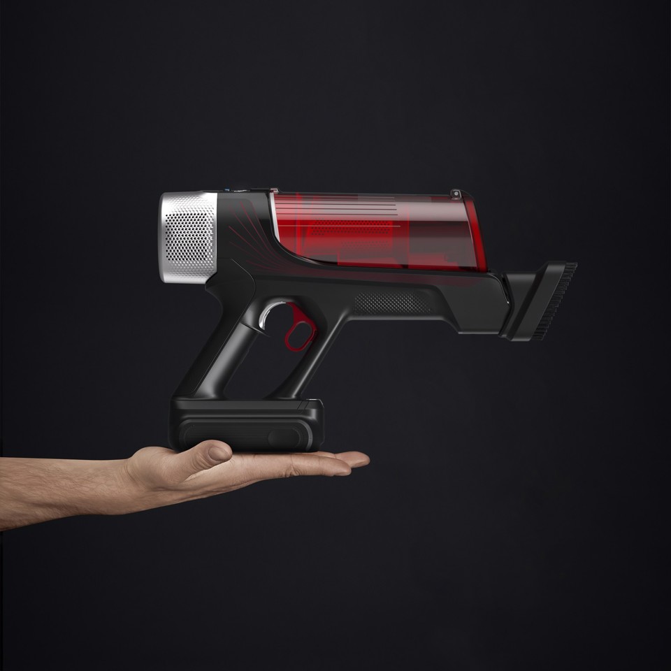 Rowenta RH2077 Aspirapolvere a bastone 2 in 1 Batteria Secco Senza sacchetto 0,4 L 250 W Nero, Rosso