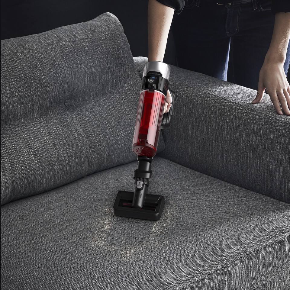 Rowenta RH2077 Aspirapolvere a bastone 2 in 1 Batteria Secco Senza sacchetto 0,4 L 250 W Nero, Rosso