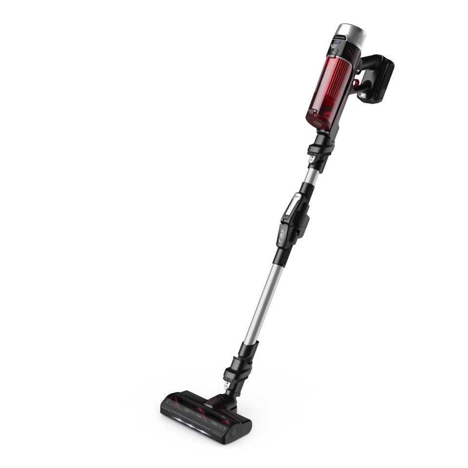 Rowenta RH2077 Aspirapolvere a bastone 2 in 1 Batteria Secco Senza sacchetto 0,4 L 250 W Nero, Rosso