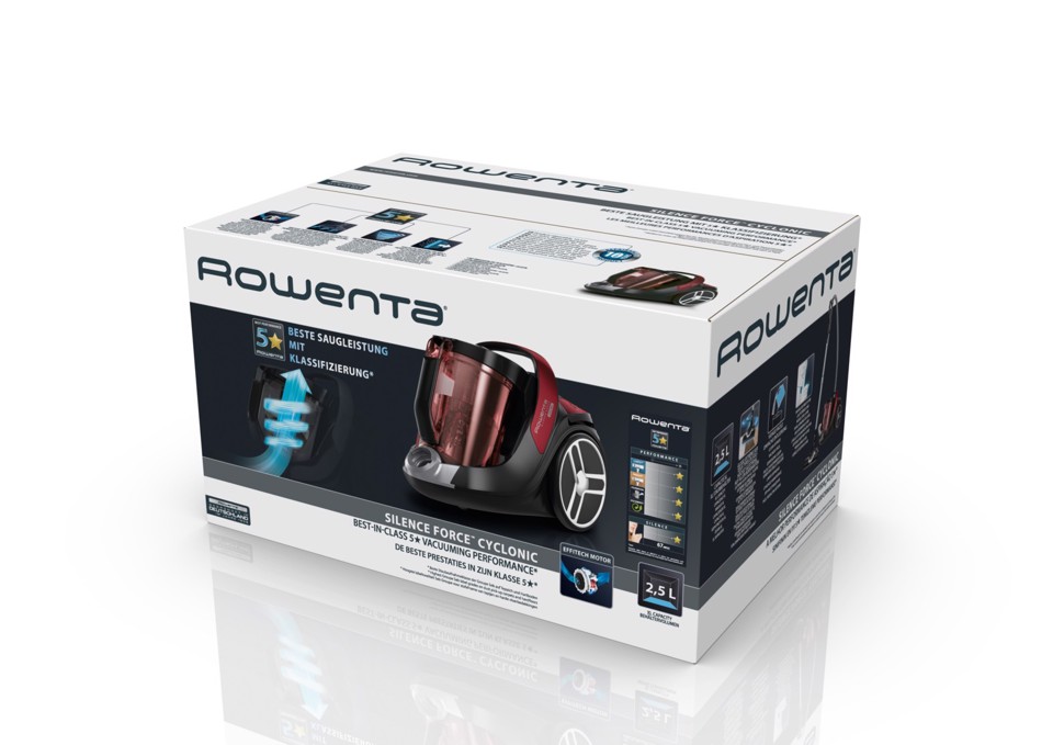 Rowenta Silence Force RO726 2,5 L A cilindro Secco 550 W Senza sacchetto