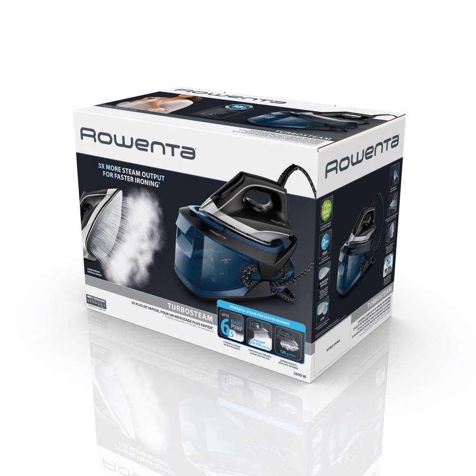 Rowenta Turbo Steam, Generatore di Vapore, 270g/min, Blue